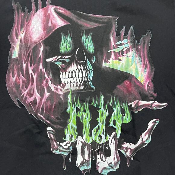 Rest In Paradise Grim Reaper RIP Tee T Shirt Black Size Medium M B4 - Picture 2 of 4